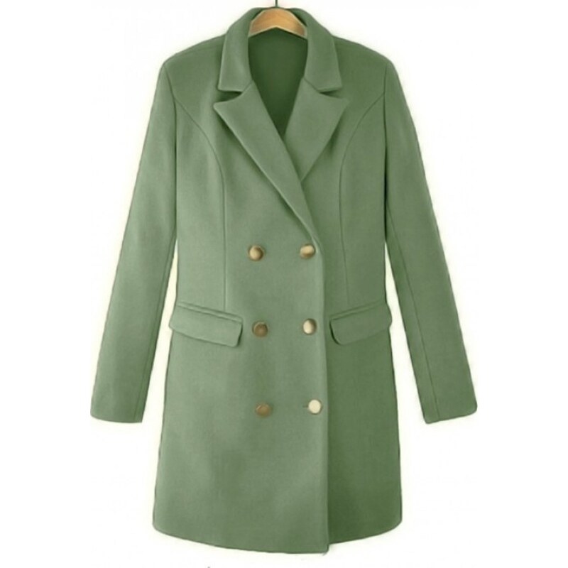 AW Zelený dámsky kabát