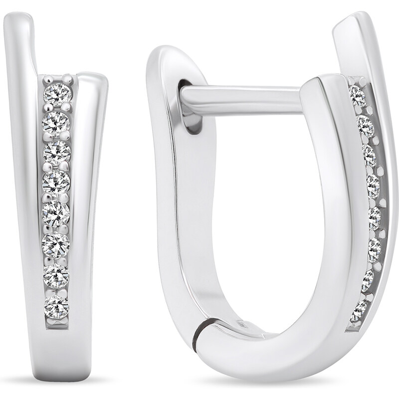 Brilio Silver Krásne strieborné náušnice so zirkónmi EA566W 66583858