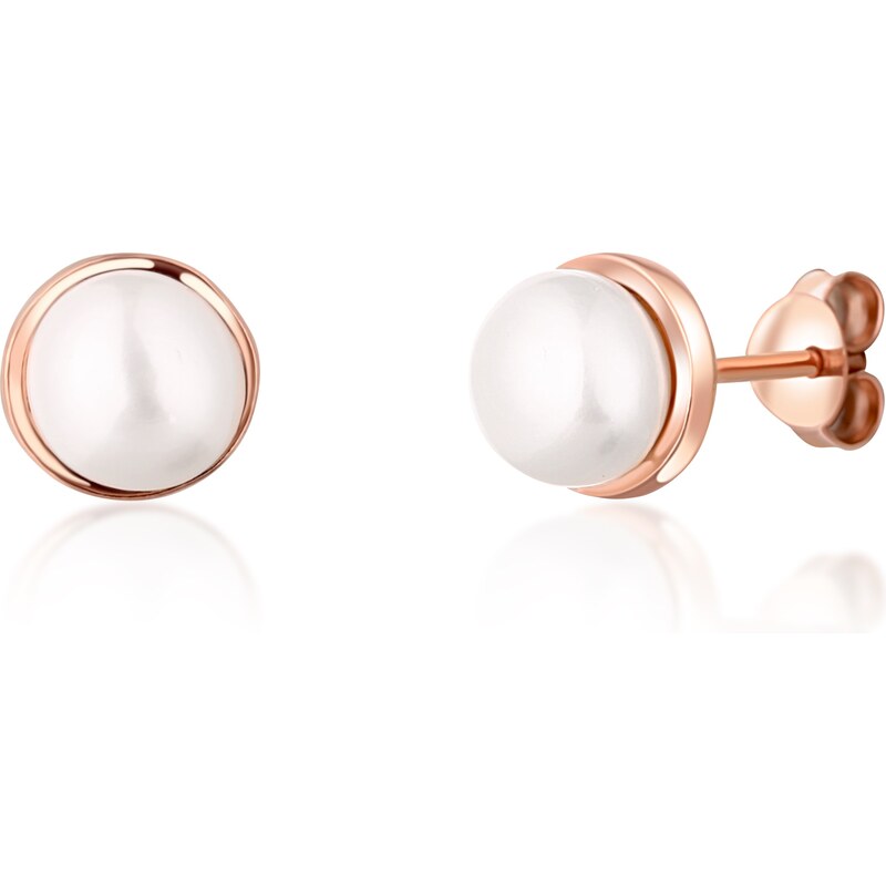 JwL Luxury Pearls Pozlátené náušnice s riečnou perlou JL0736 66582851