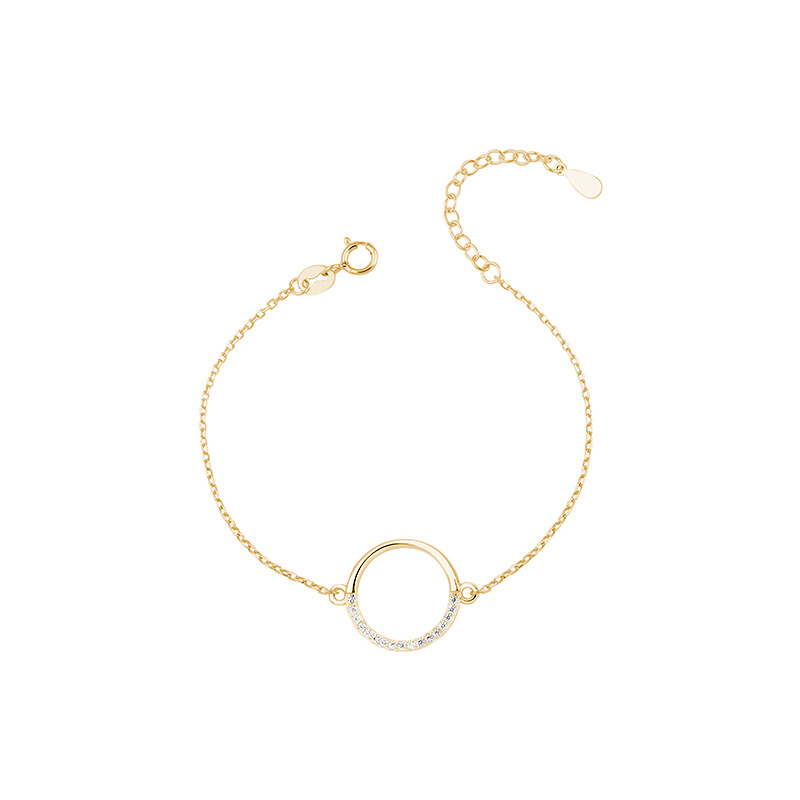 Olivie Strieborný náramok KRUH GOLD 7020 34910757