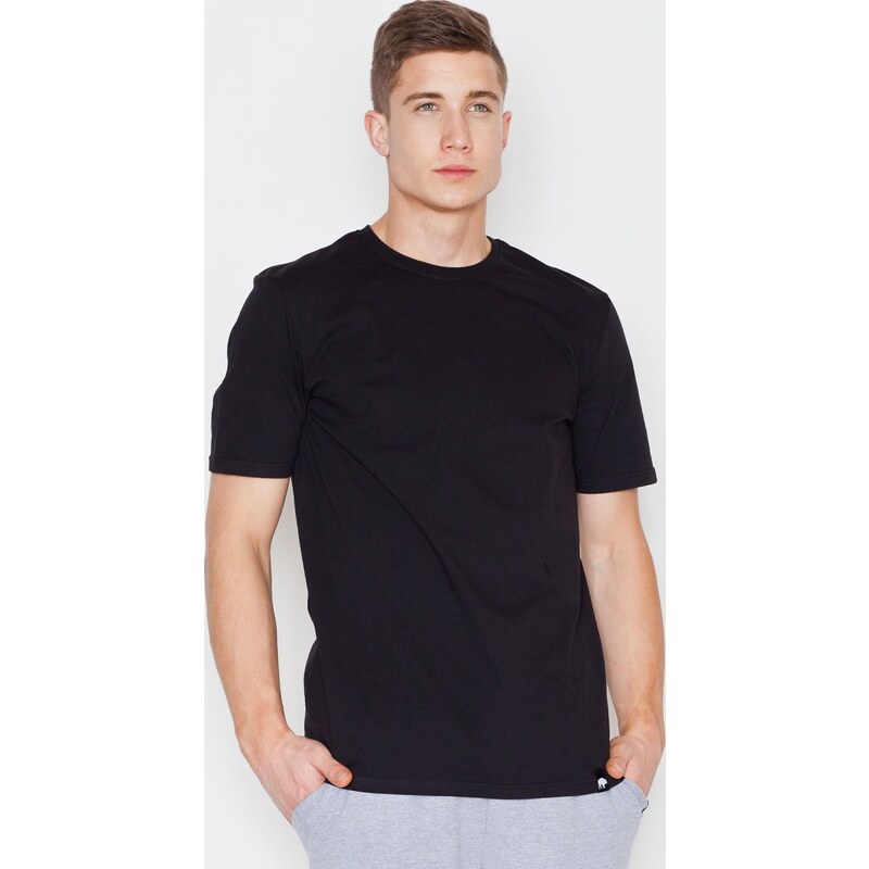 VISENT Čierne bavlnené tričko V001 Black 5611679