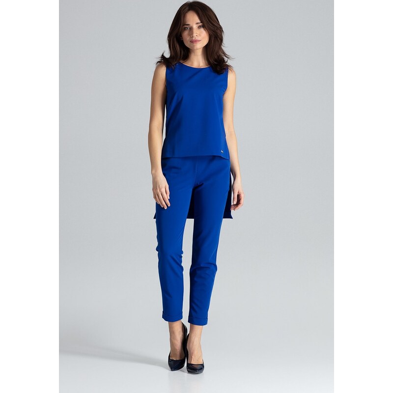 LENITIF Modrý dámsky set s asymetrickým topom K484 Blue 57947021