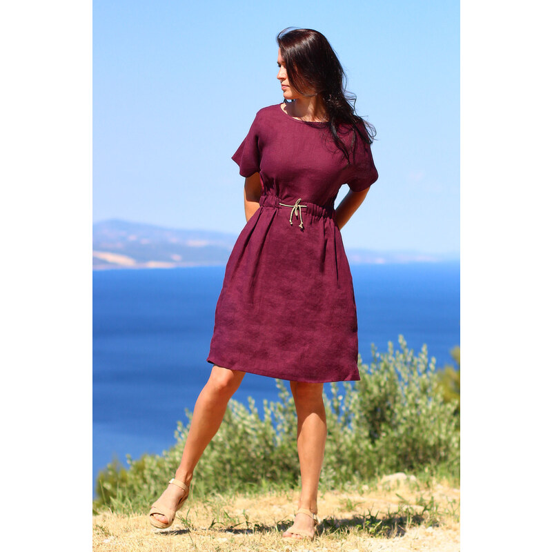 České autorské šaty Lotika z konope 58255318