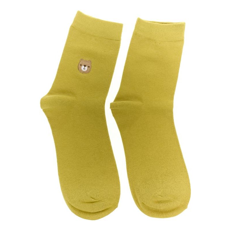 AURA.VIA Dámske žlté ponožky RUMAC 34567490