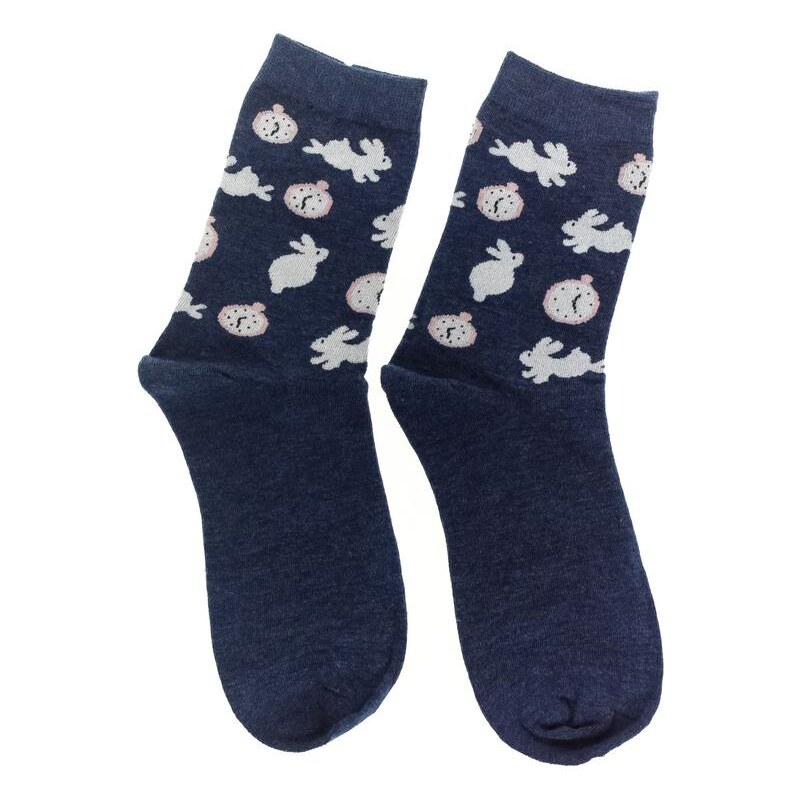 AURA.VIA Dámske tmavomodré ponožky CUTE 34567484