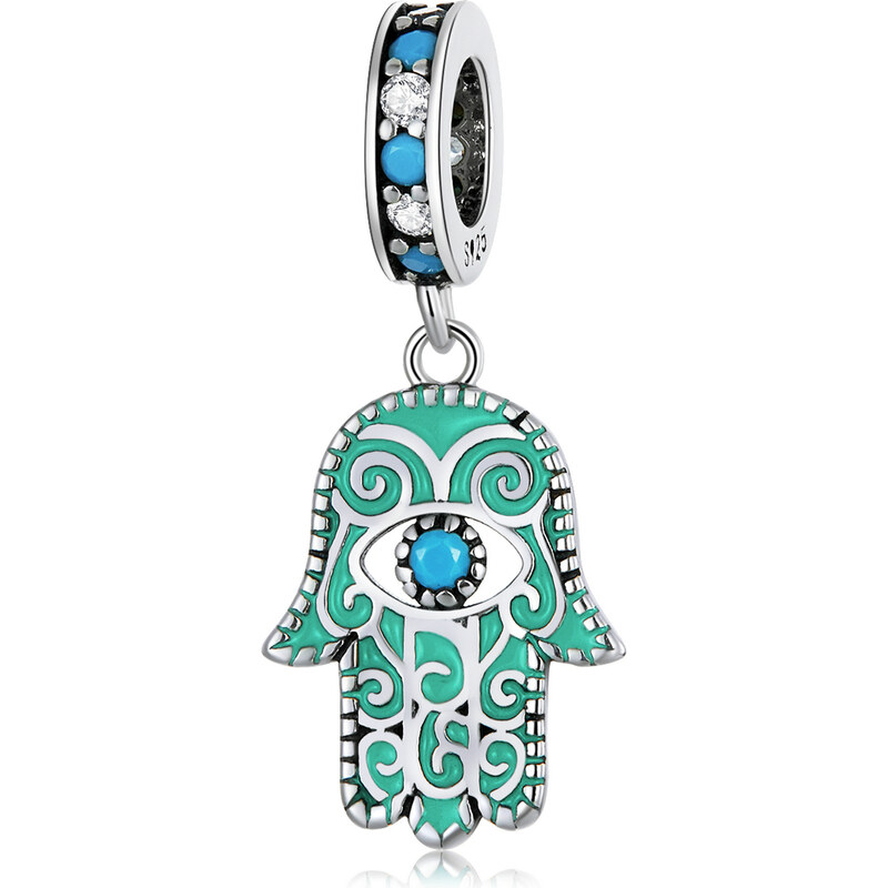 Royal Fashion strieborný prívesok Hamsa ochranná ruka Fatimy 55426884