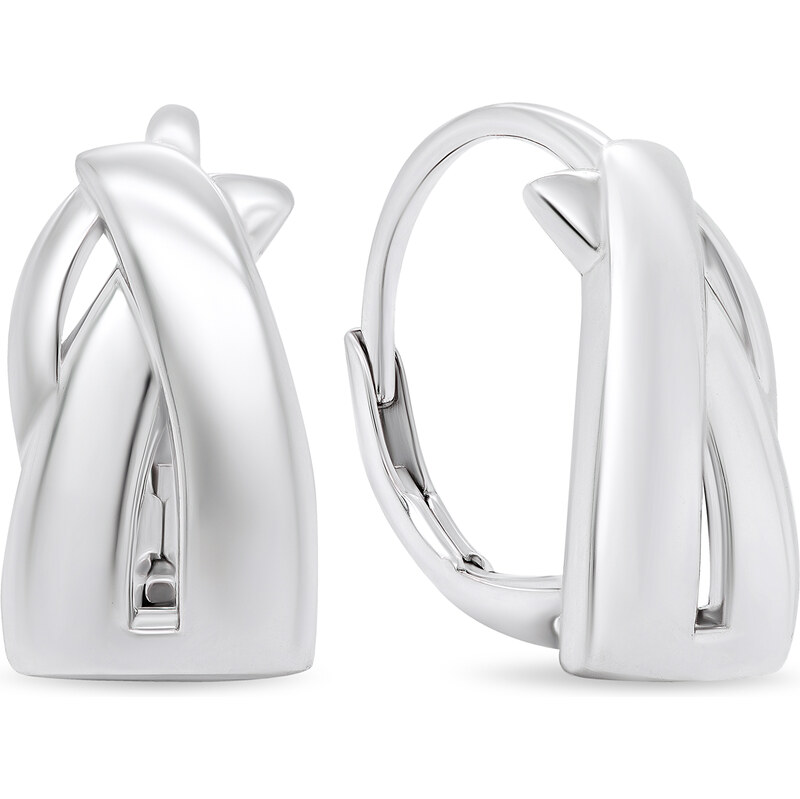 Brilio Silver Módne strieborné visiace náušnice EA534W 66581062