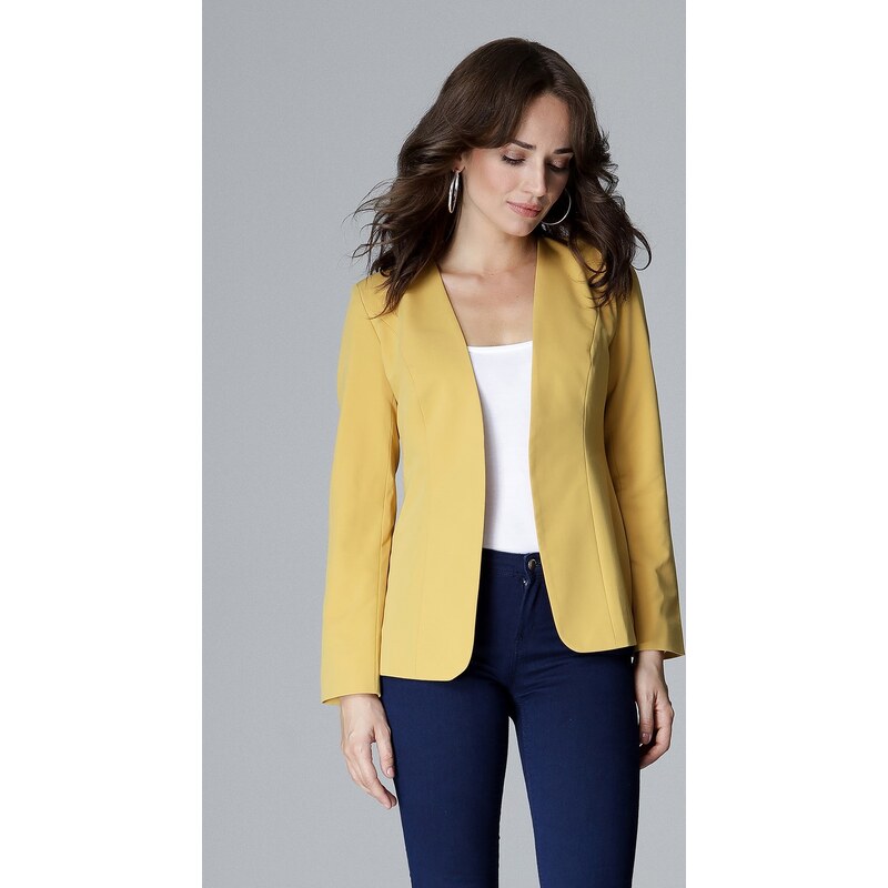 LENITIF Žlté dámske sako L005 57947049