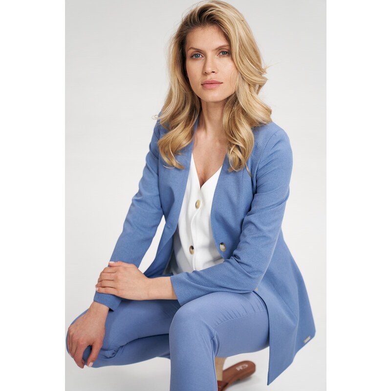 FIGL Dámske modré sako M694 Blue 16141021