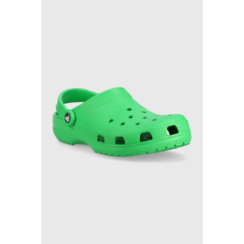 Šľapky Crocs Classic zelená farba, 10001