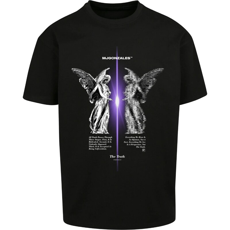 MJ Gonzales Tričko The Truth fialová / čierna / biela 54232265