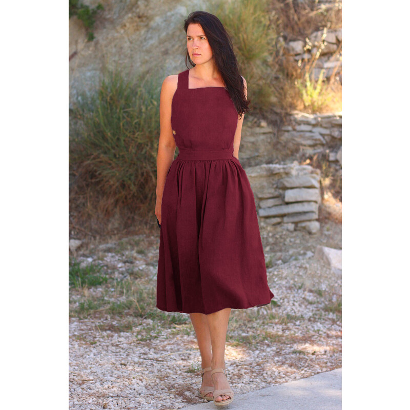 Originálne autorské šaty Lotika 100% lan 34588997