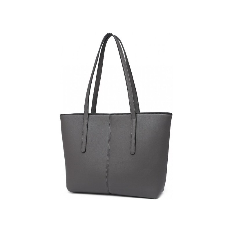 Kabelka - Fina koženková Miss Lulu sivá 34589027