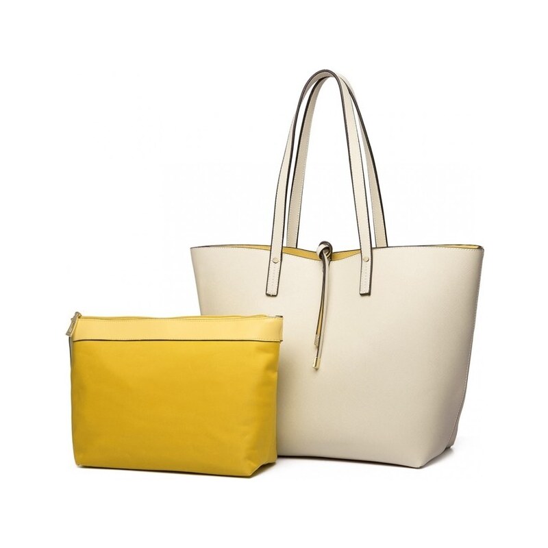 Miss Lulu Kabelka - Lyda veľká obojstranná na rameno béžová 34589033