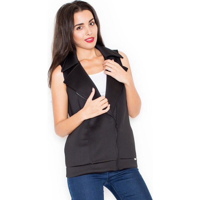 KATRUS Vesta s asymetrickým zipsom K319 Black 5751676