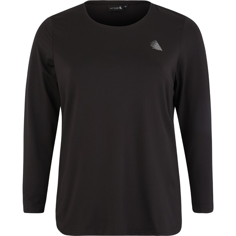 Active by Zizzi Funkčné tričko Abasic čierna / biela 54221978