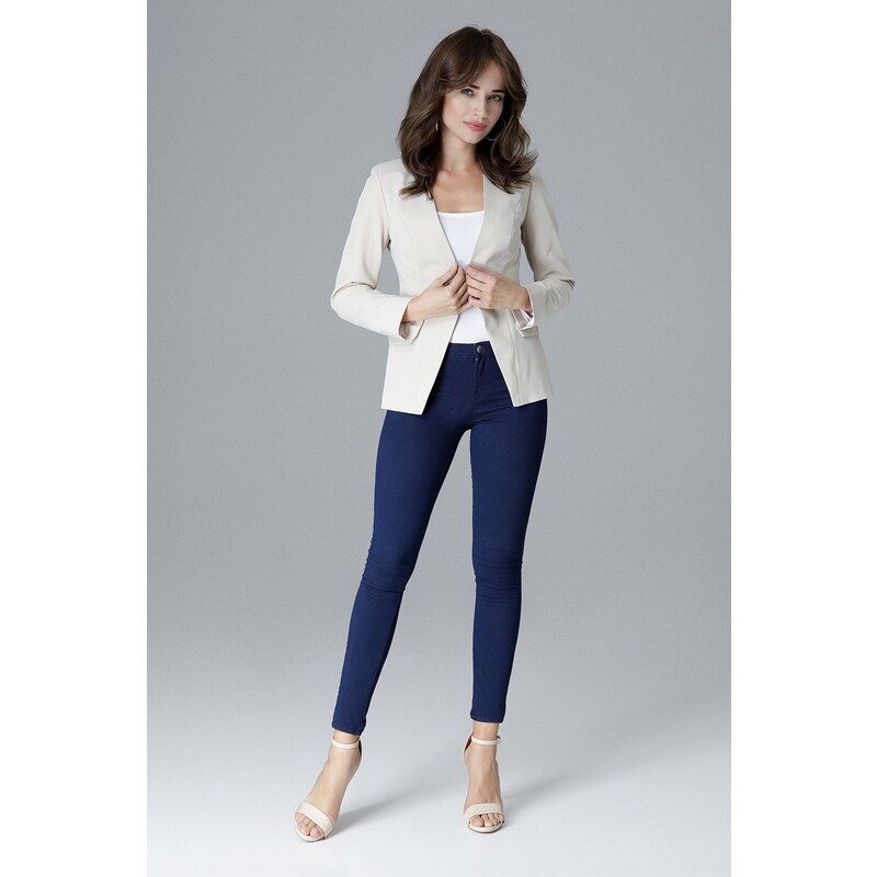 LENITIF Dámske béžové sako L022 57947069