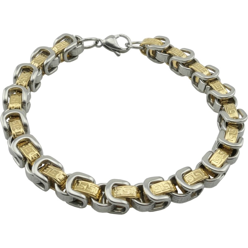 CITY STORM Pánsky hrubý náramok kráľovský vzor - Clyde 66889058