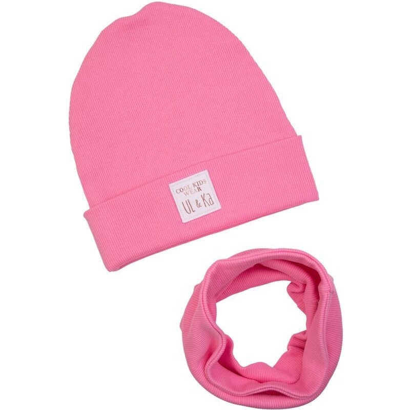 Čiapka a nákrčník UL&KA Bubble Gum 46771530