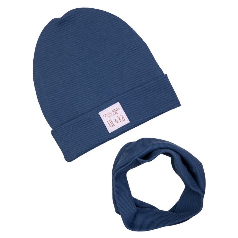 Čiapka a nákrčník UL&KA Modrá 46771527