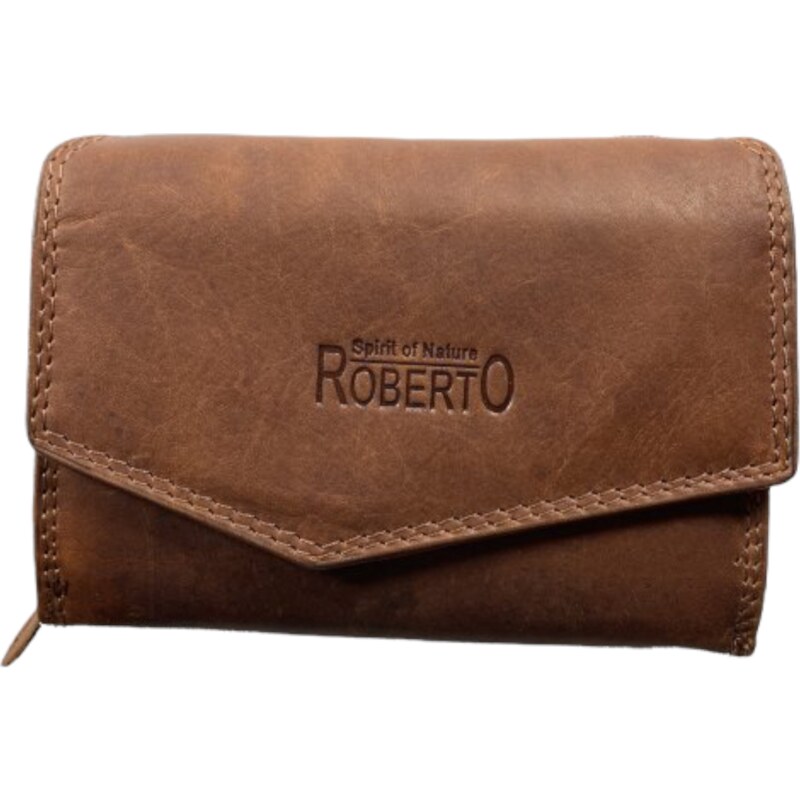 Roberto Dámska kožená peňaženka - hnedá 2822