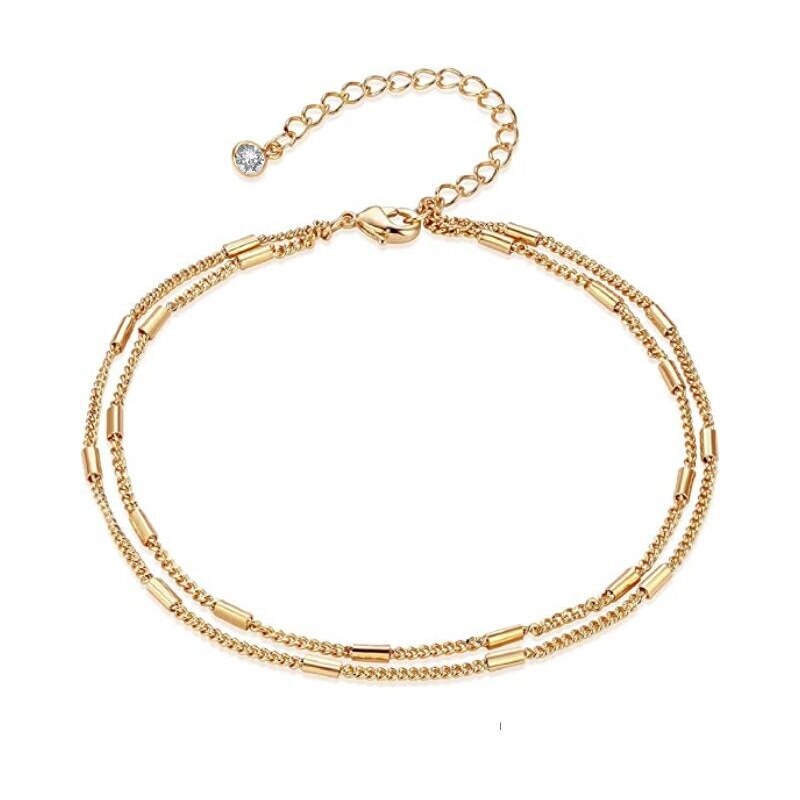 SWAROVSKI Elements Swarovski e. dámska zlatá retiazka na nohu Holiday 34701313