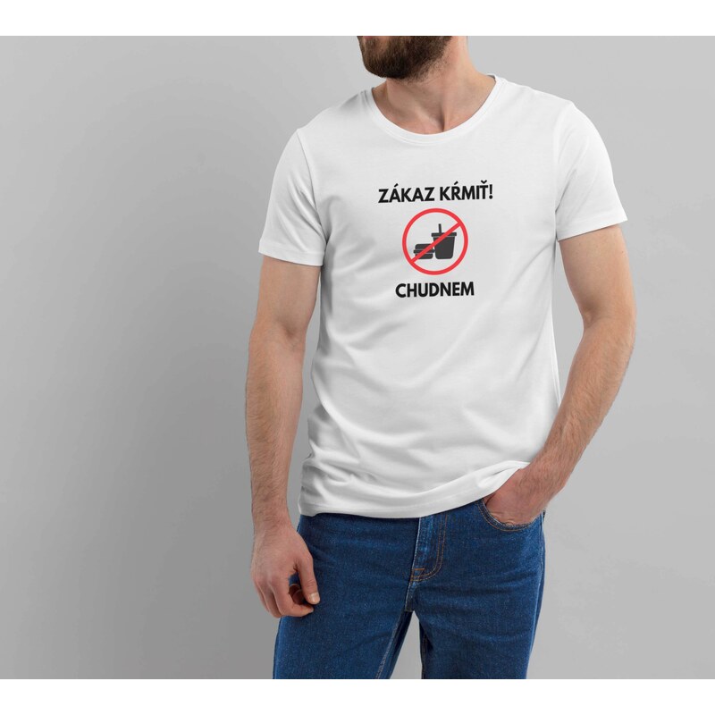 paradoo Pánske tričko "Zákaz kŕmiť"