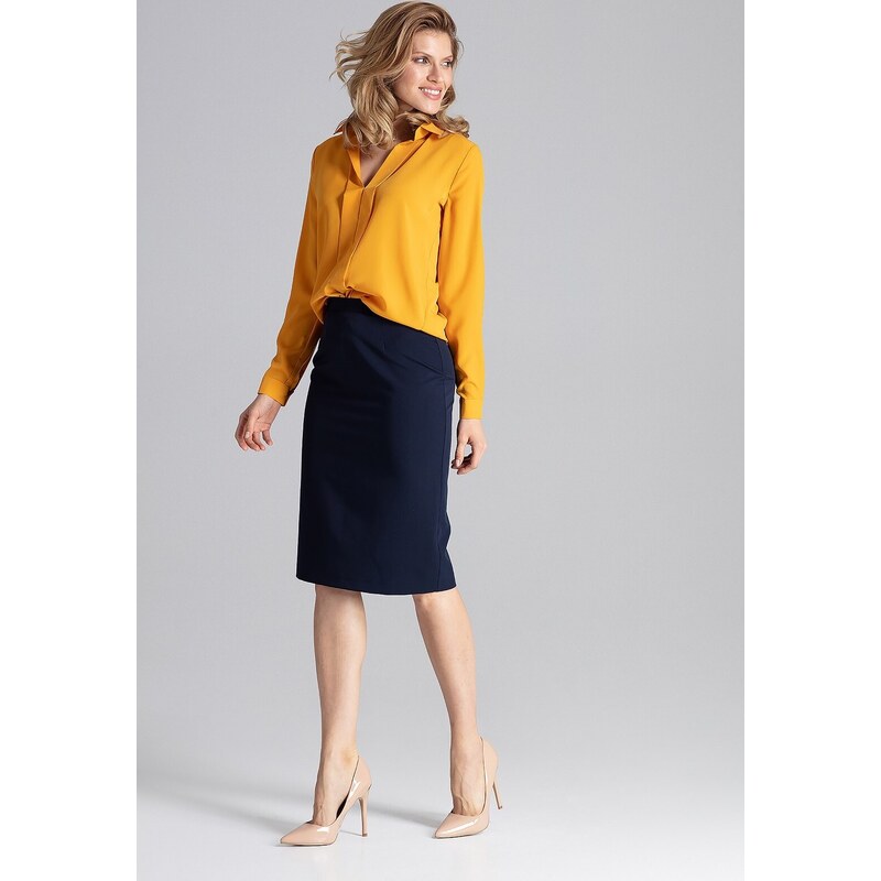 FIGL Horčicová elegantná košeľa M621 10696073