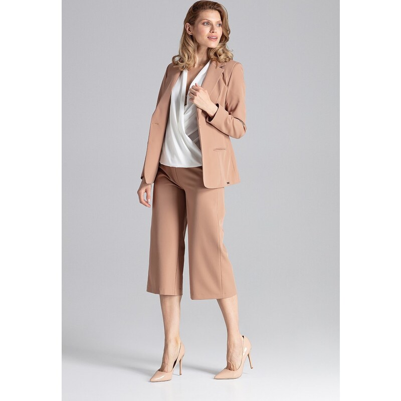FIGL Hnedé dámske sako M653 10339351