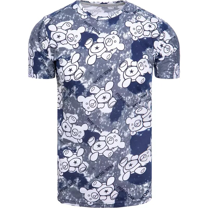 Pánske tričko s potlačou Farba sivá DSTREET 50524655