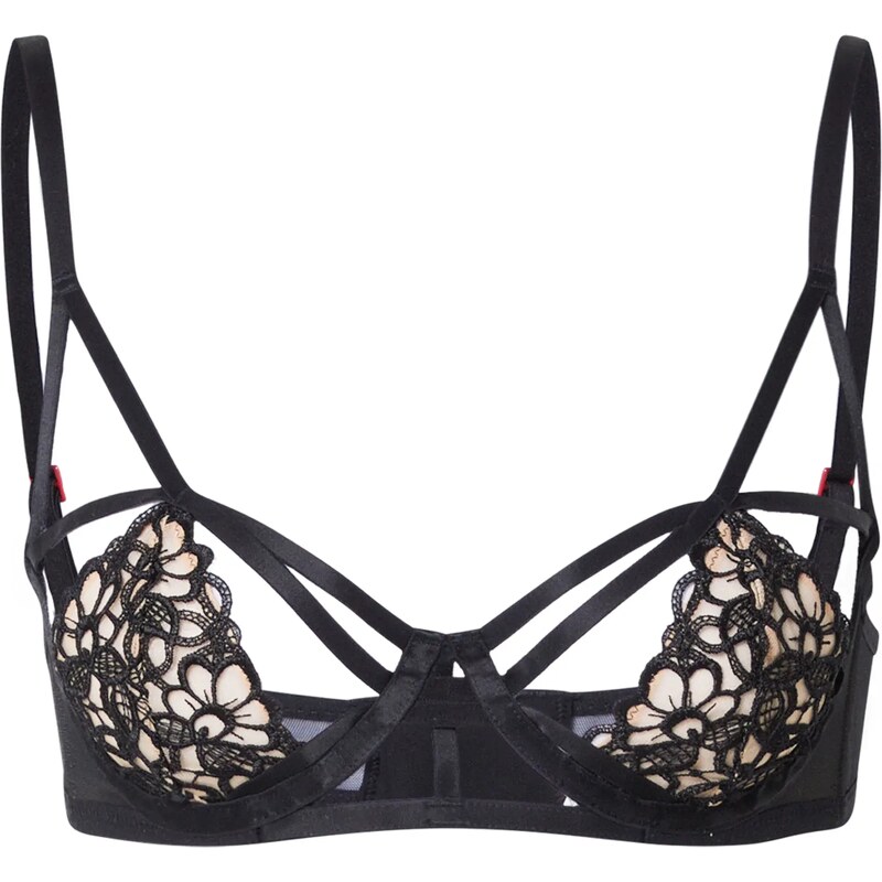 Scandale éco-lingerie Podprsenka púdrová / čierna 66857761