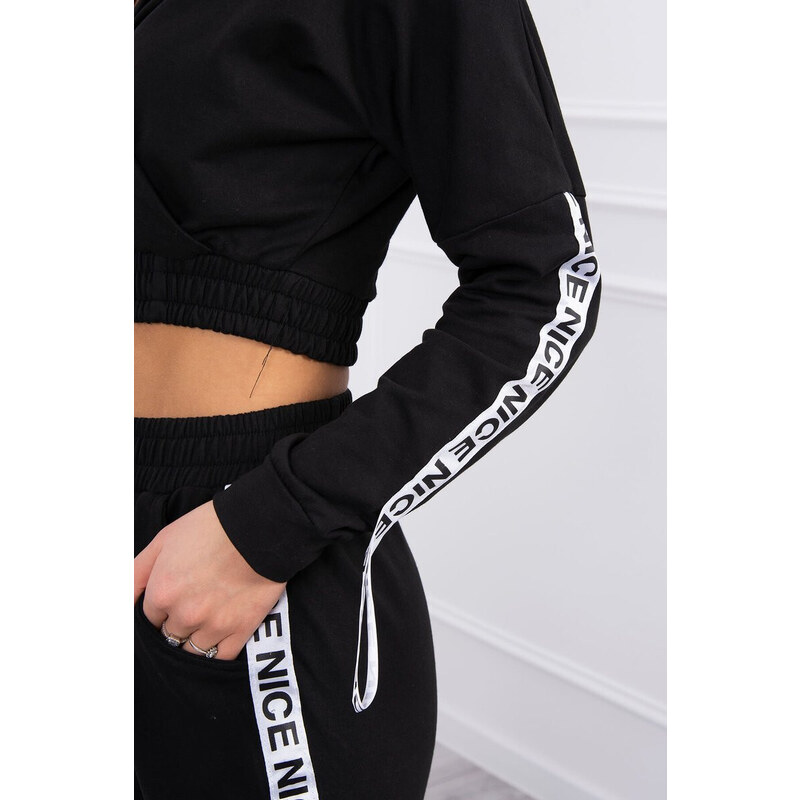 K-Fashion Súprava s ozdobnými stuhami čiernej farby 49759071