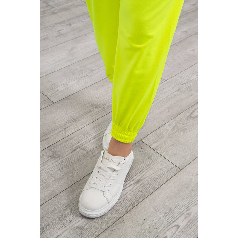 K-Fashion Set top+nohavice žltá neónová 44560457