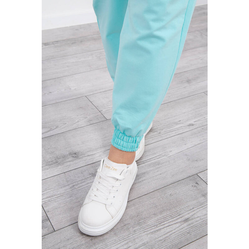 K-Fashion Súprava top+nohavice mint 44560458