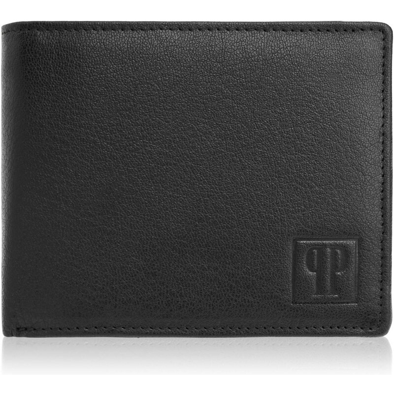 PAOLO PERUZZI Pánska kožená peňaženka | čierna T-48-BL 34727094
