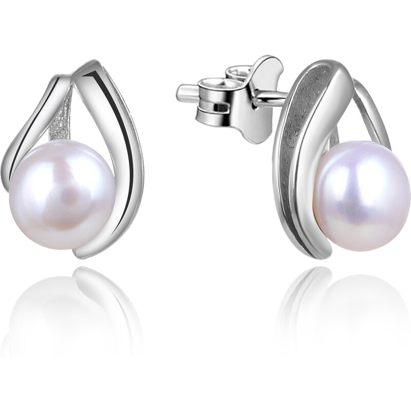 Beneto Strieborné náušnice s pravými perlami TAGUP1665P 66588274