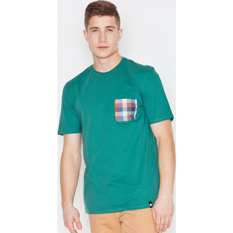 VISENT Zelené bavlnené tričko V002 Green 5611686