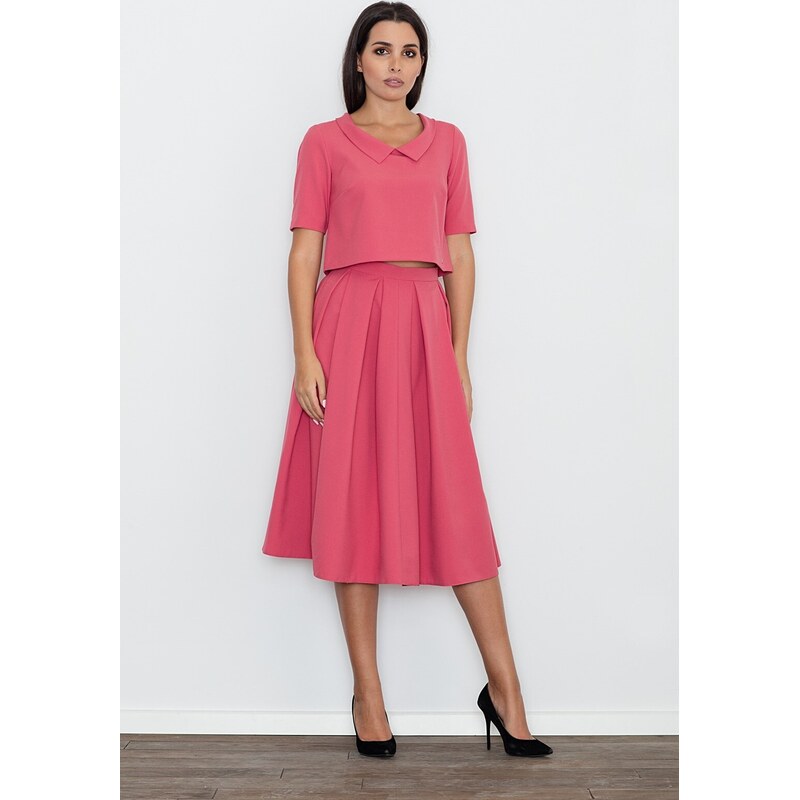 FIGL Set crop top + dlhá sukňa M579 Coral 5685335