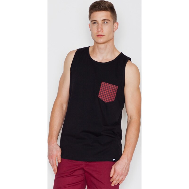 VISENT Čierny nátelník V021 Black 5733495