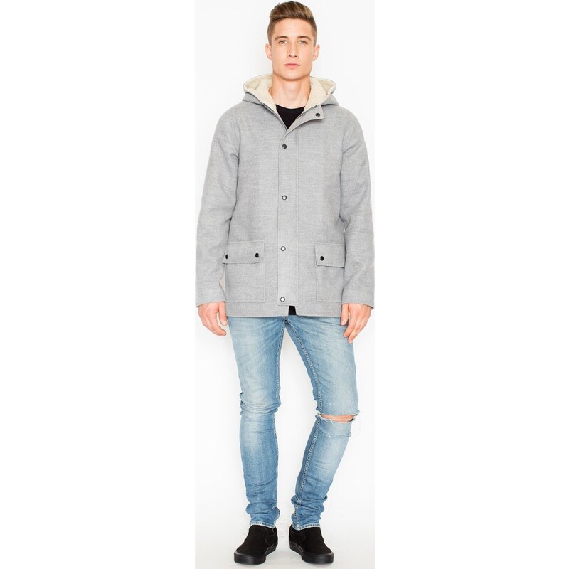 VISENT Pánsky jesenný kabát V030 Grey 5802988