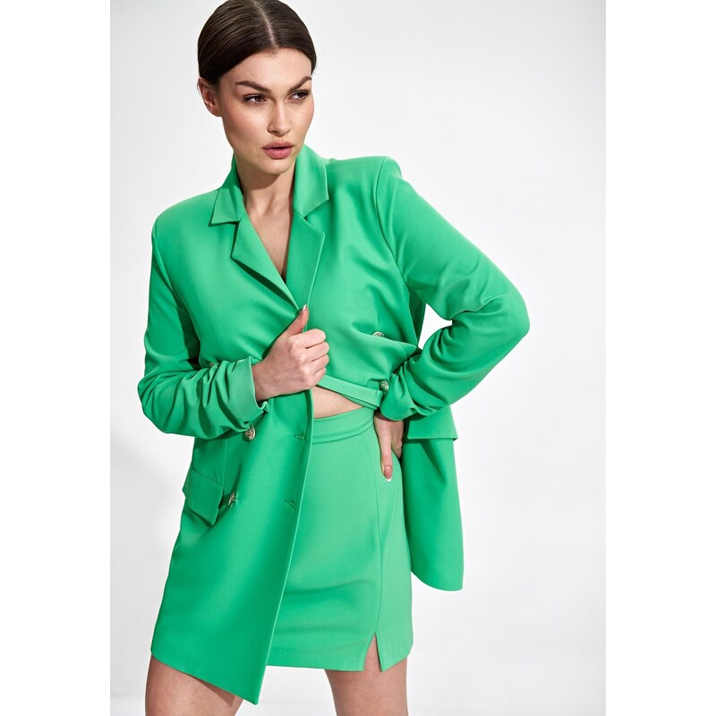 FIGL Zelené dlhšie sako M865 Green 34221261