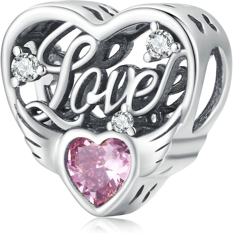 Royal Fashion strieborný prívesok Srdce lásky 54638880