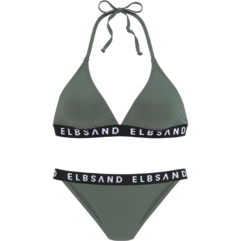 Elbsand Bikiny kaki / čierna / biela 54234620