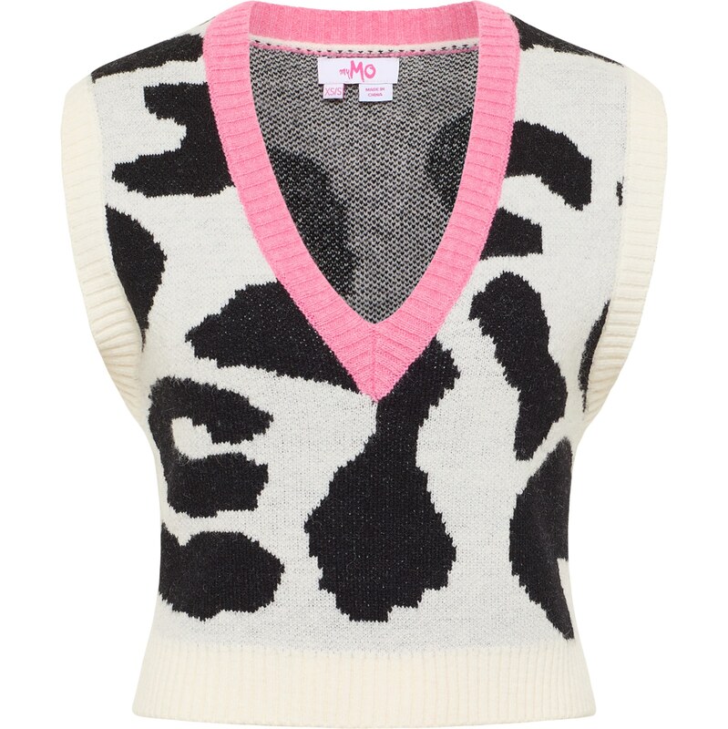 MYMO Sveter svetlobéžová / ružová / čierna 63142672