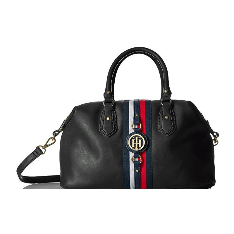Tommy Hilfiger Jaden Satchel Crossbody Bag Black 34756514