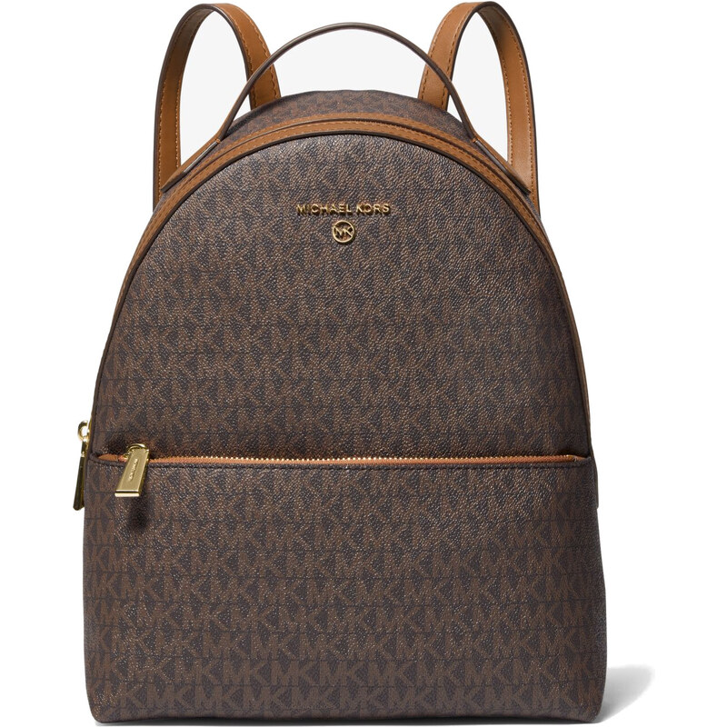 Michael Kors Valerie Medium Logo Backpack Brown Acorn 34756509