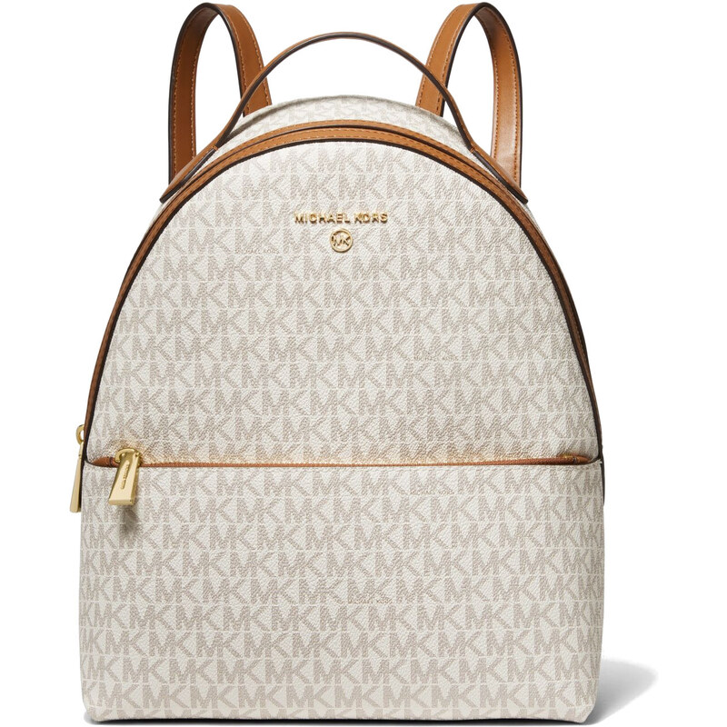Michael Kors Valerie Medium Logo Backpack Vanilla Acorn 34756510