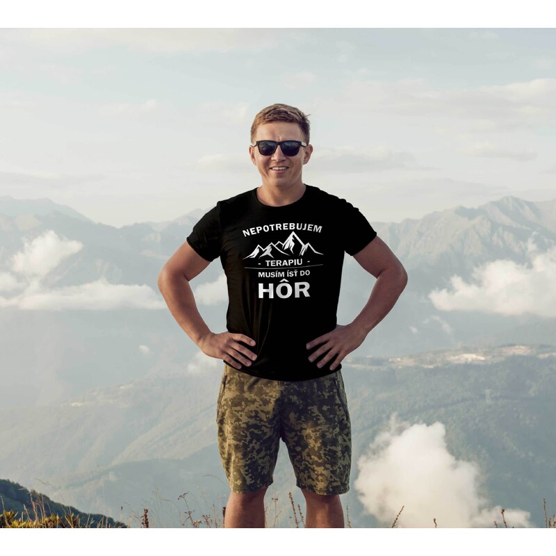 paradoo Pánske tričko "Musím ísť do hôr"