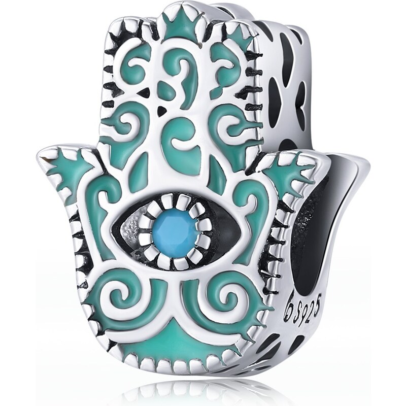 Royal Fashion strieborný prívesok Hamsa ochranná ruka Fatimy 55426885
