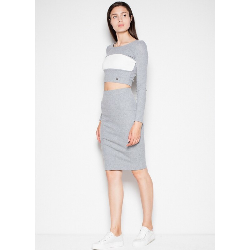 E-shop VENATON Šedý športovo elegantný set VT033 Grey